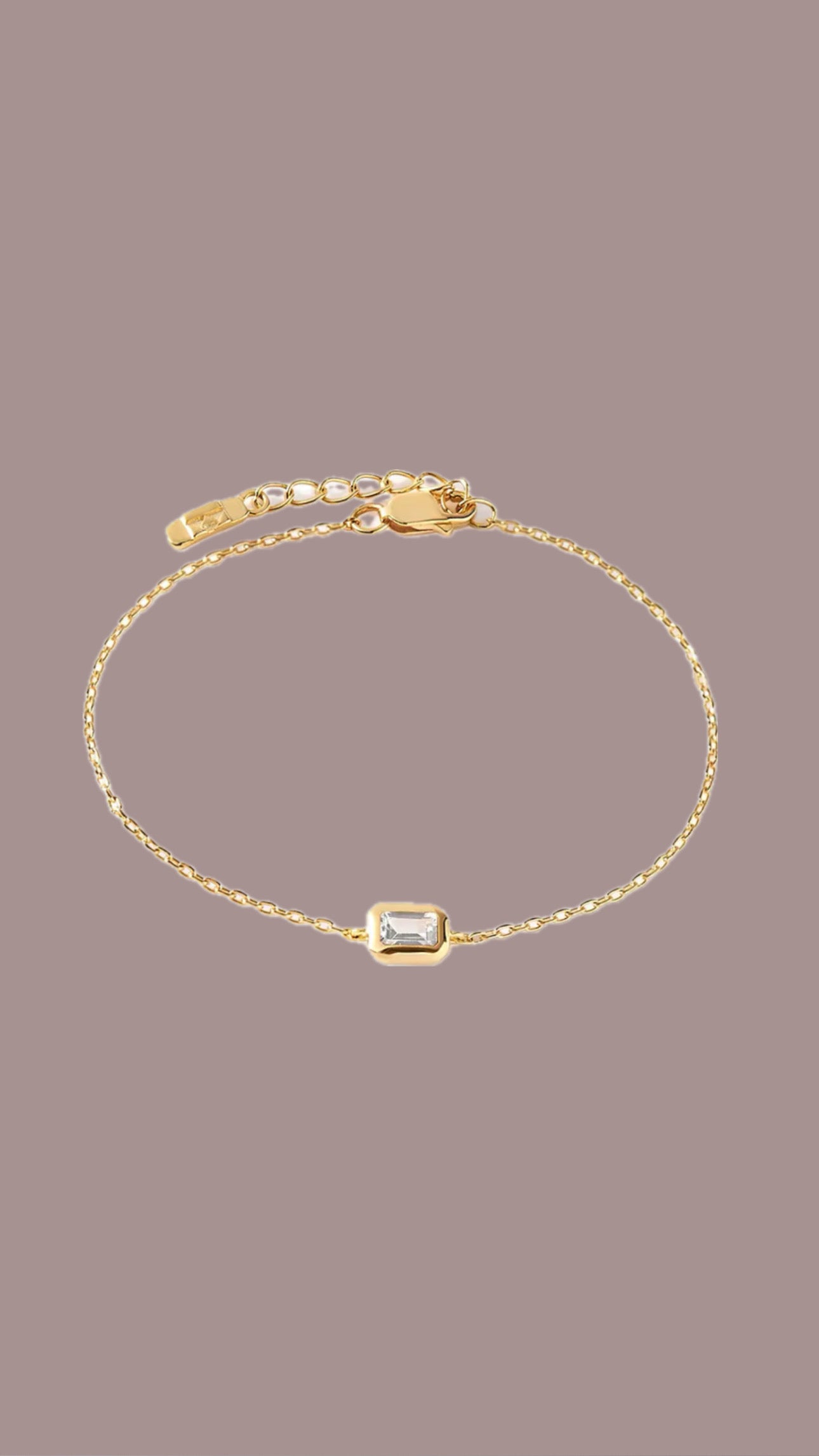 White Topaz Emerald Bracelet