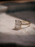 Cushion Cut 4.10 Carat Lab Diamond Ring