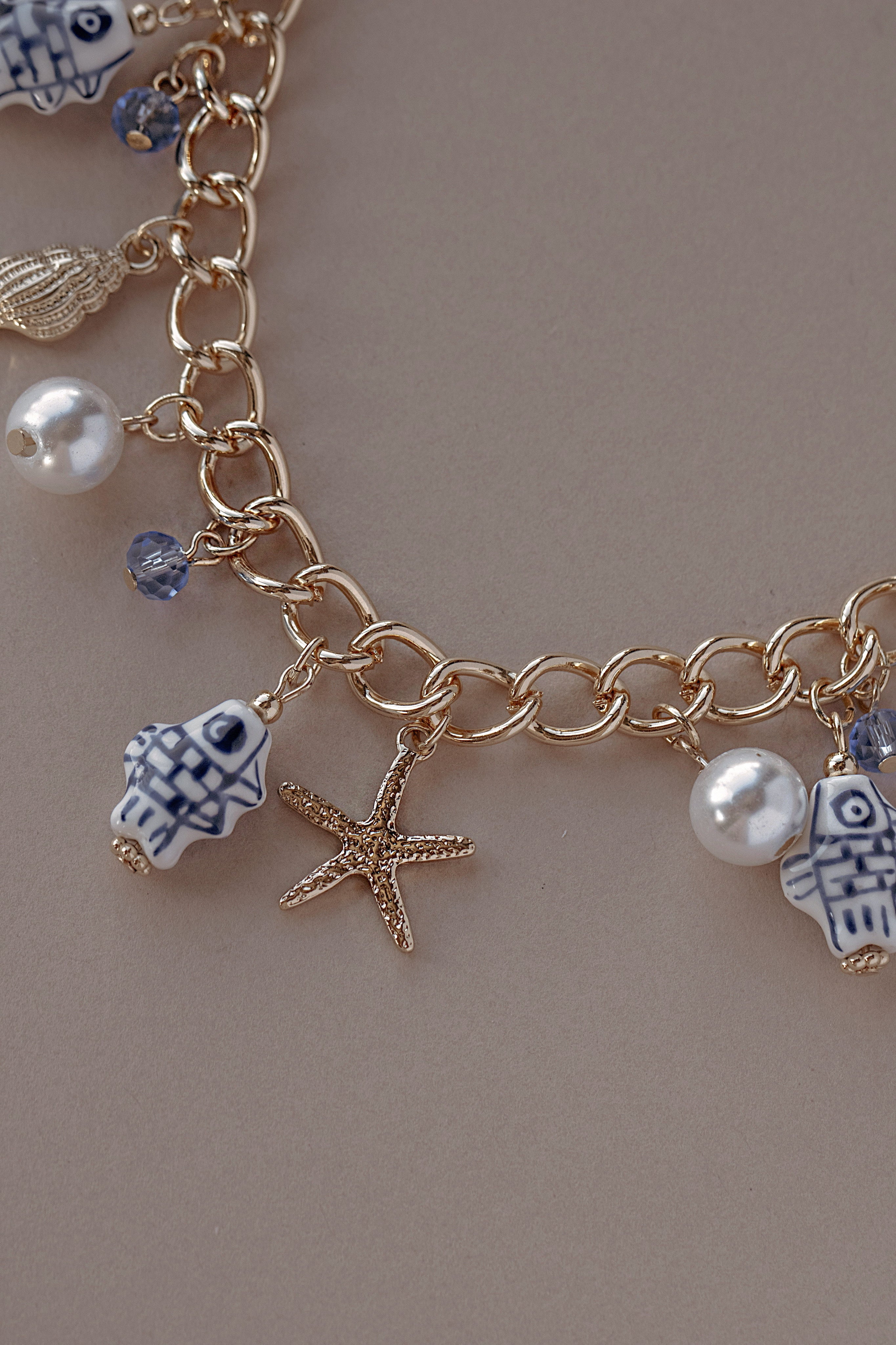 Blue Lagoon Charm Necklace