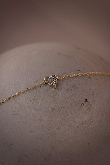 CZ Heart Bracelet