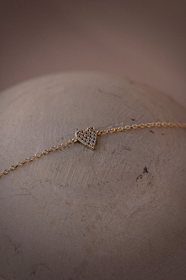 CZ Heart Bracelet
