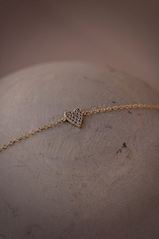 CZ Heart Bracelet