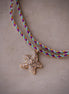 CZ Starfish Braided Necklace