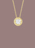Bezel Diamond Necklace
