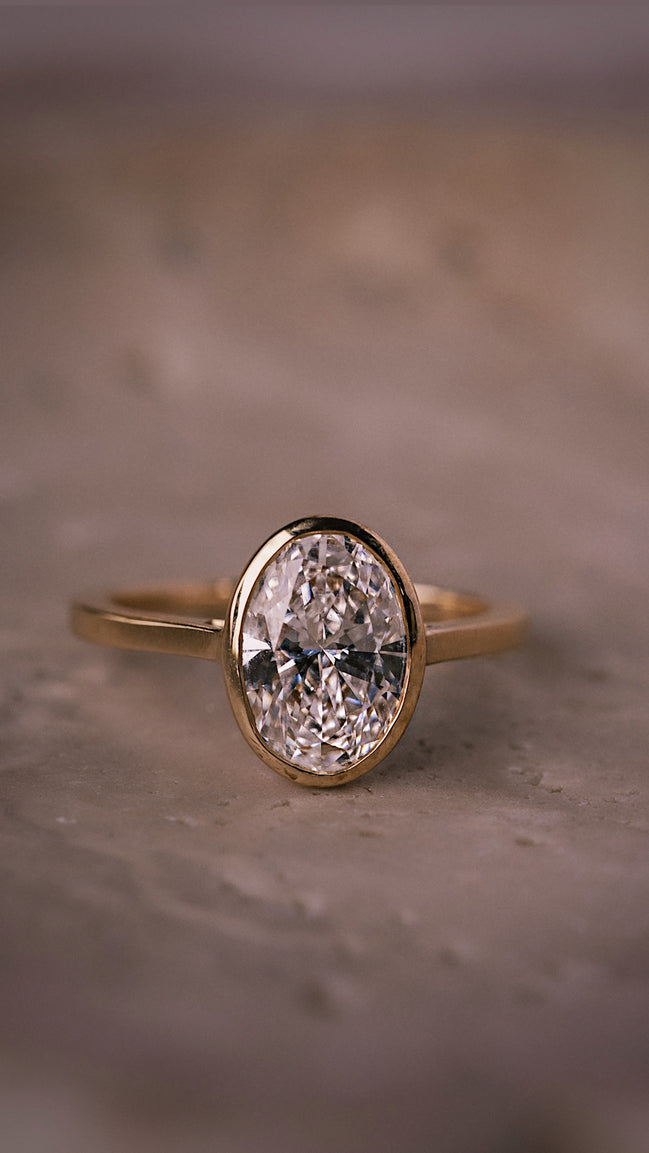 Oval Lab Diamond Ring