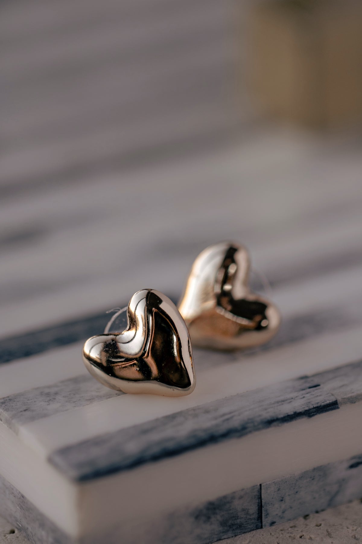 Statement Heart Studs