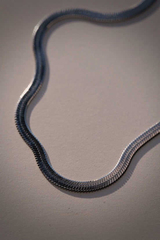Silver Snake Chain Necklace