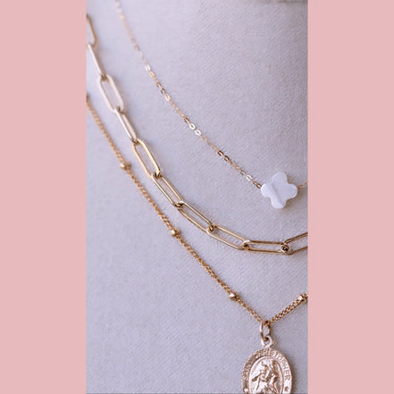 Saint Christopher Necklace - The Neon Cactus Studio