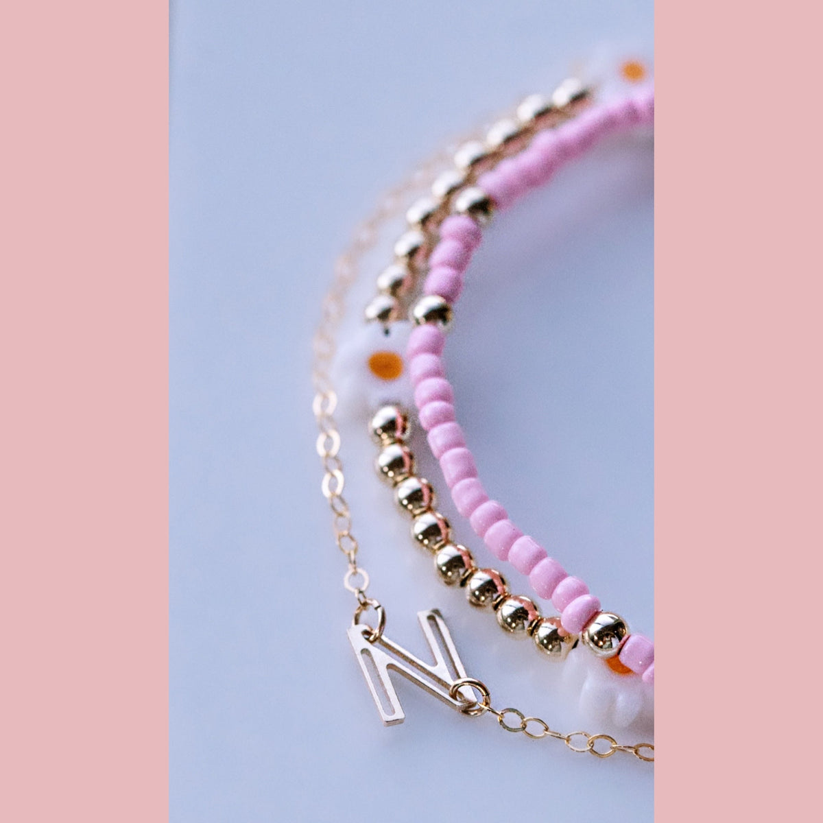 The Nora Initial Bracelet - The Neon Cactus Studio