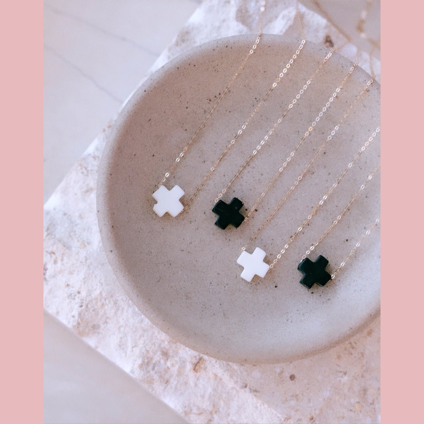 The Andrea Gold Filled Cross Necklace - The Neon Cactus Studio