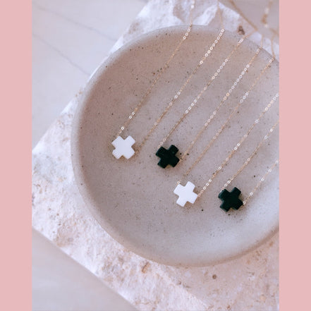 The Andrea Gold Filled Cross Necklace - The Neon Cactus Studio