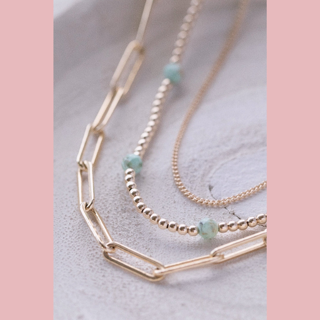 Peruvian Turquoise Necklace - The Neon Cactus Studio