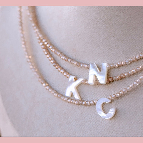 Monogram Shell Necklace