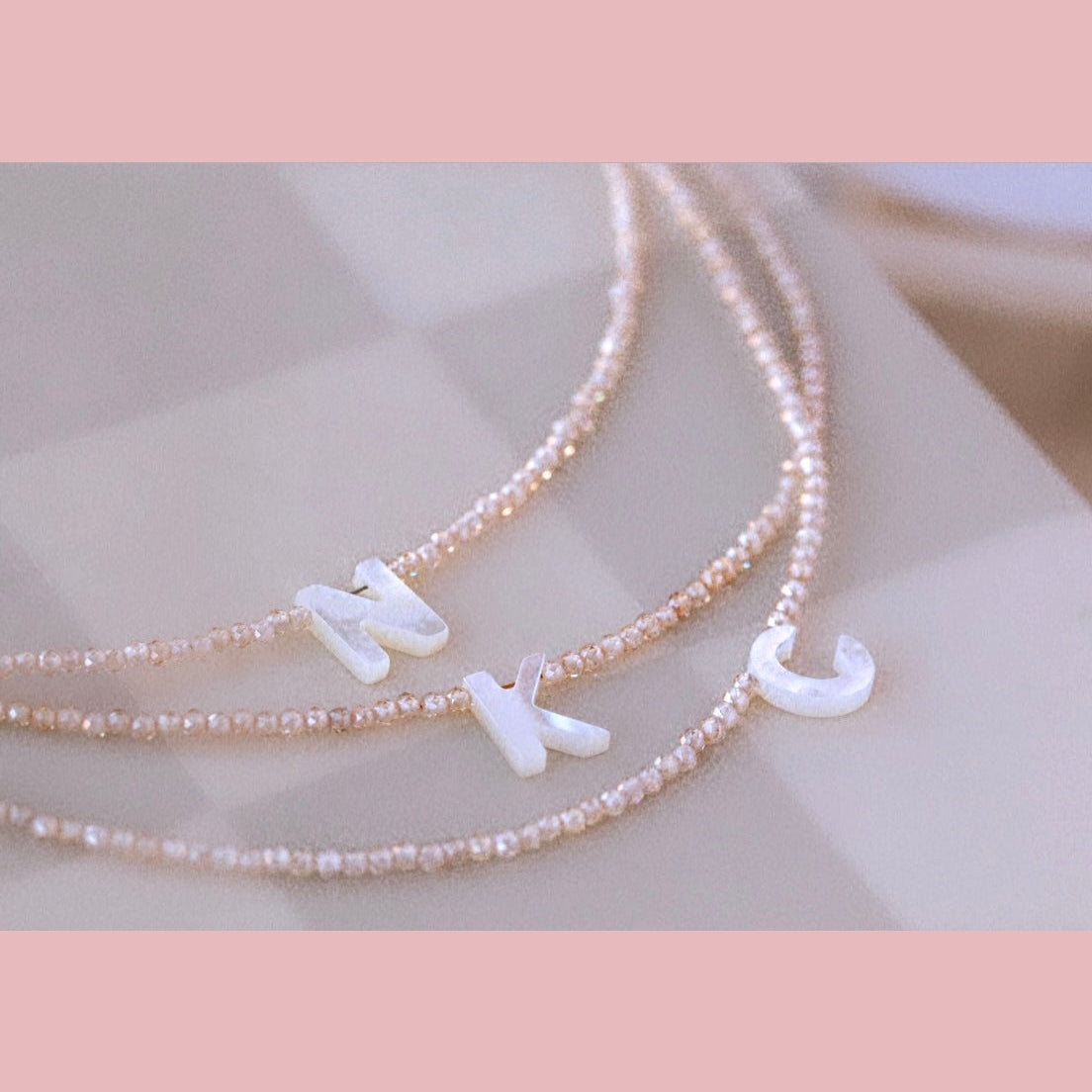 Monogram Shell Necklace