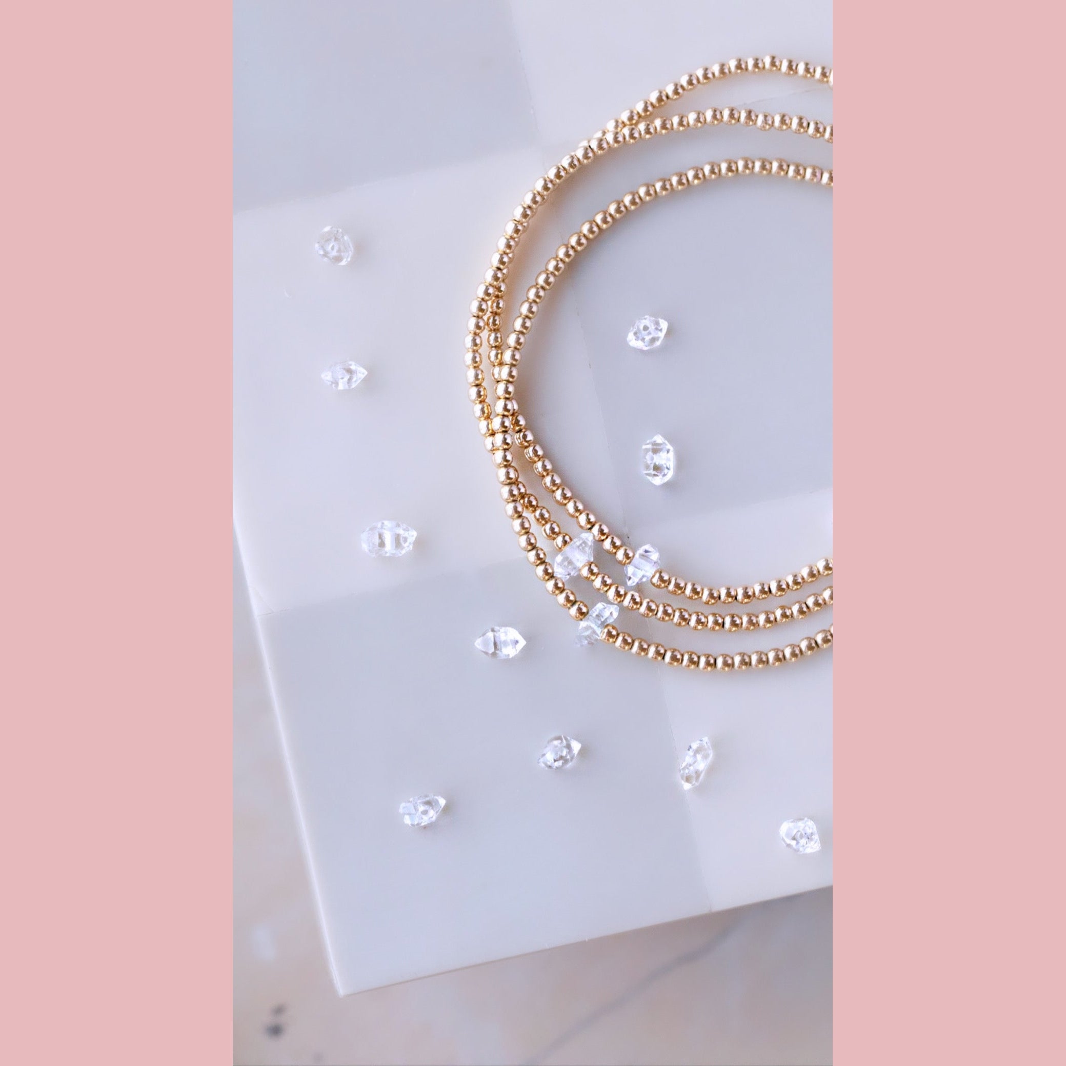 Herkimer Diamond Bracelet - The Neon Cactus Studio