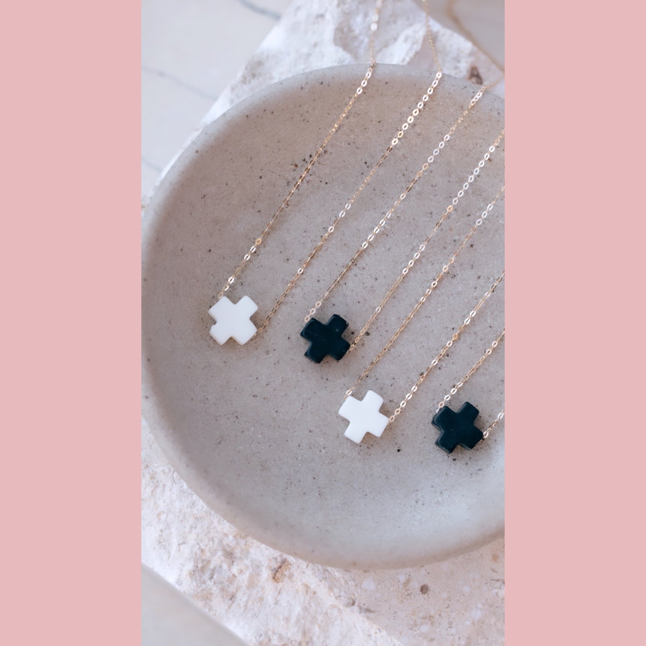 The Andrea Gold Filled Cross Necklace - The Neon Cactus Studio