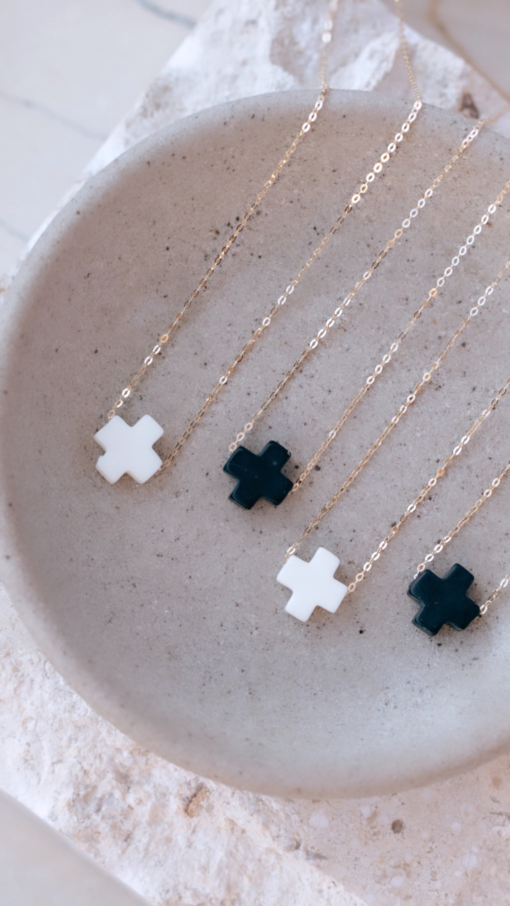 The Andrea Gold Filled Cross Necklace - The Neon Cactus Studio