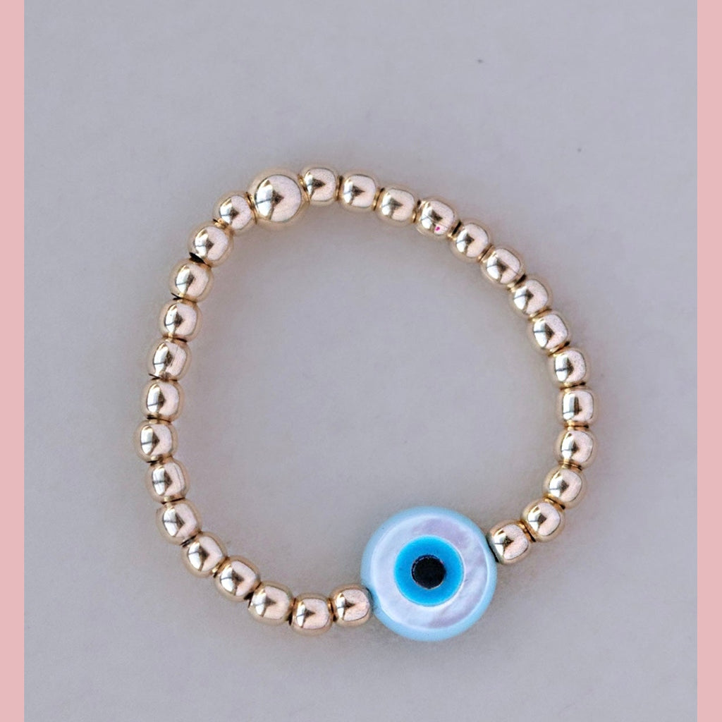 Evil Eye Shell Ring