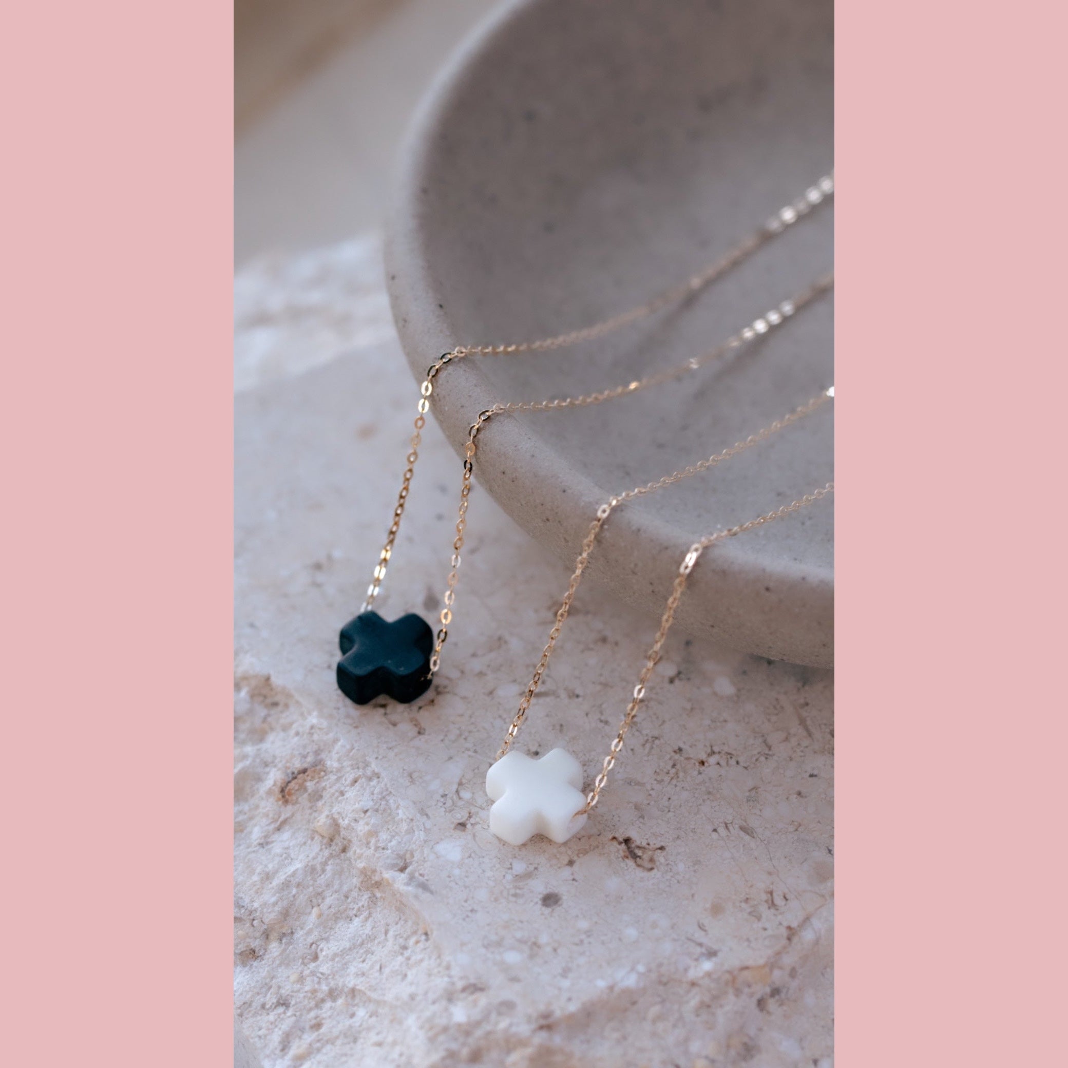 The Andrea Gold Filled Cross Necklace - The Neon Cactus Studio