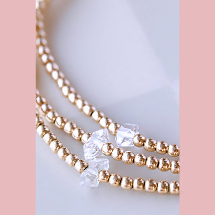 Herkimer Diamond Bracelet - The Neon Cactus Studio