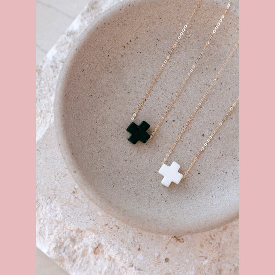 The Andrea Gold Filled Cross Necklace - The Neon Cactus Studio