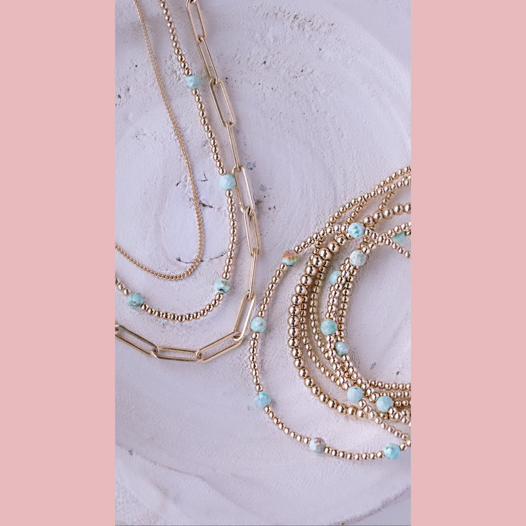 Peruvian Turquoise Necklace - The Neon Cactus Studio