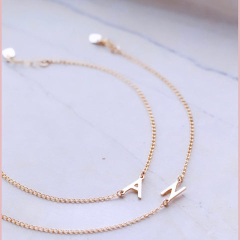 The Ivy Initial Bracelet - The Neon Cactus Studio