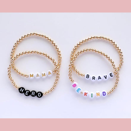 The OG 4mm Gold Filled Personalized Bracelet - The Neon Cactus Studio