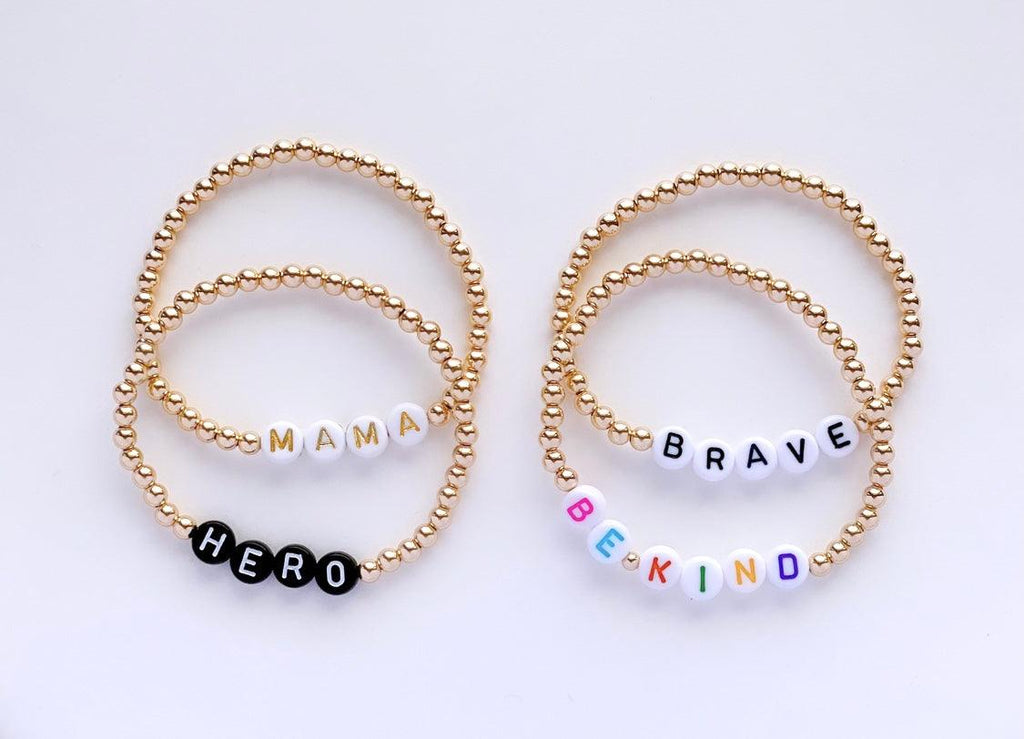 The OG 4mm Gold Filled Personalized Bracelet - The Neon Cactus Studio