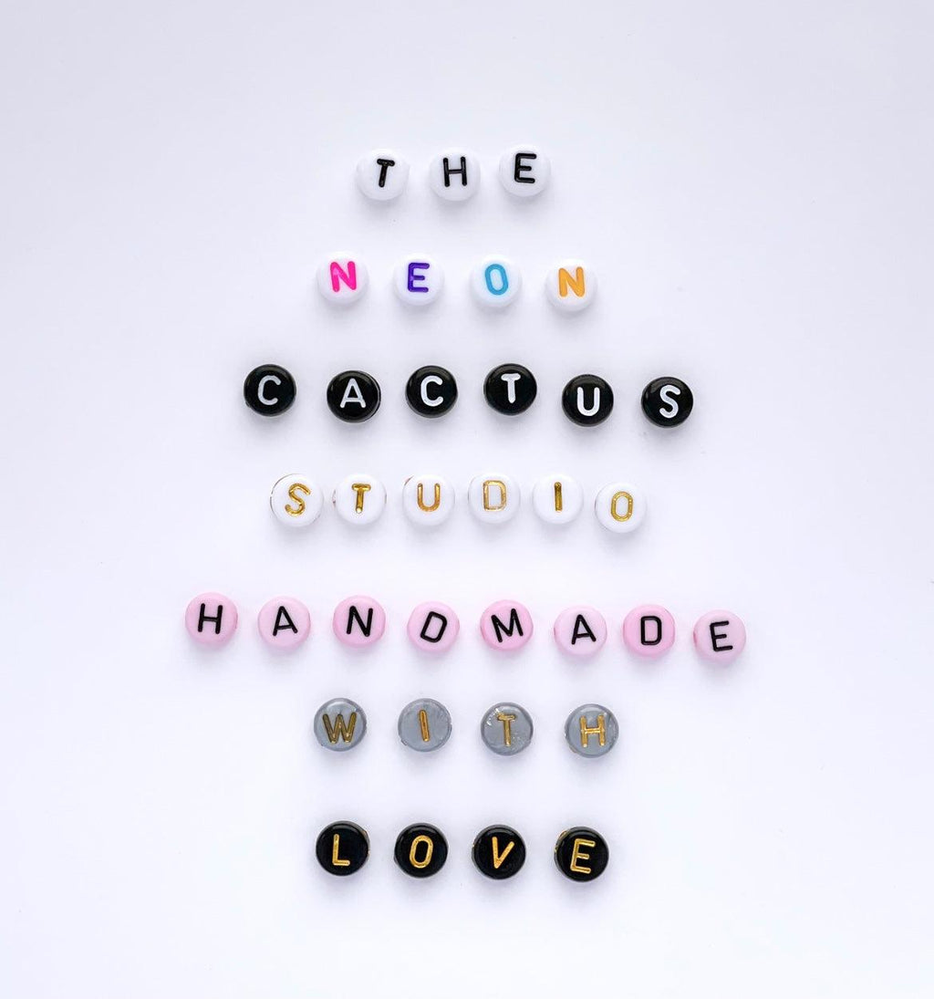 Rainbow Gold Filled Name Bracelet - The Neon Cactus Studio