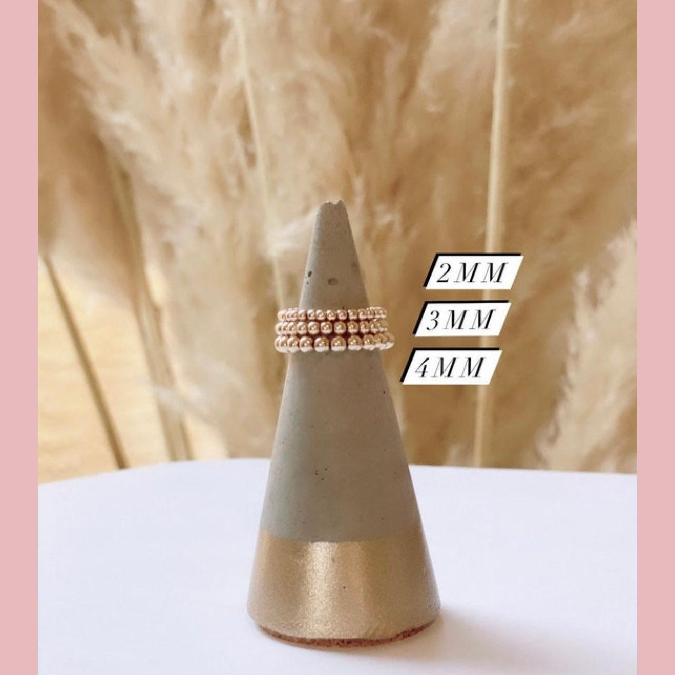 The Classy Beaded Ring - The Neon Cactus Studio