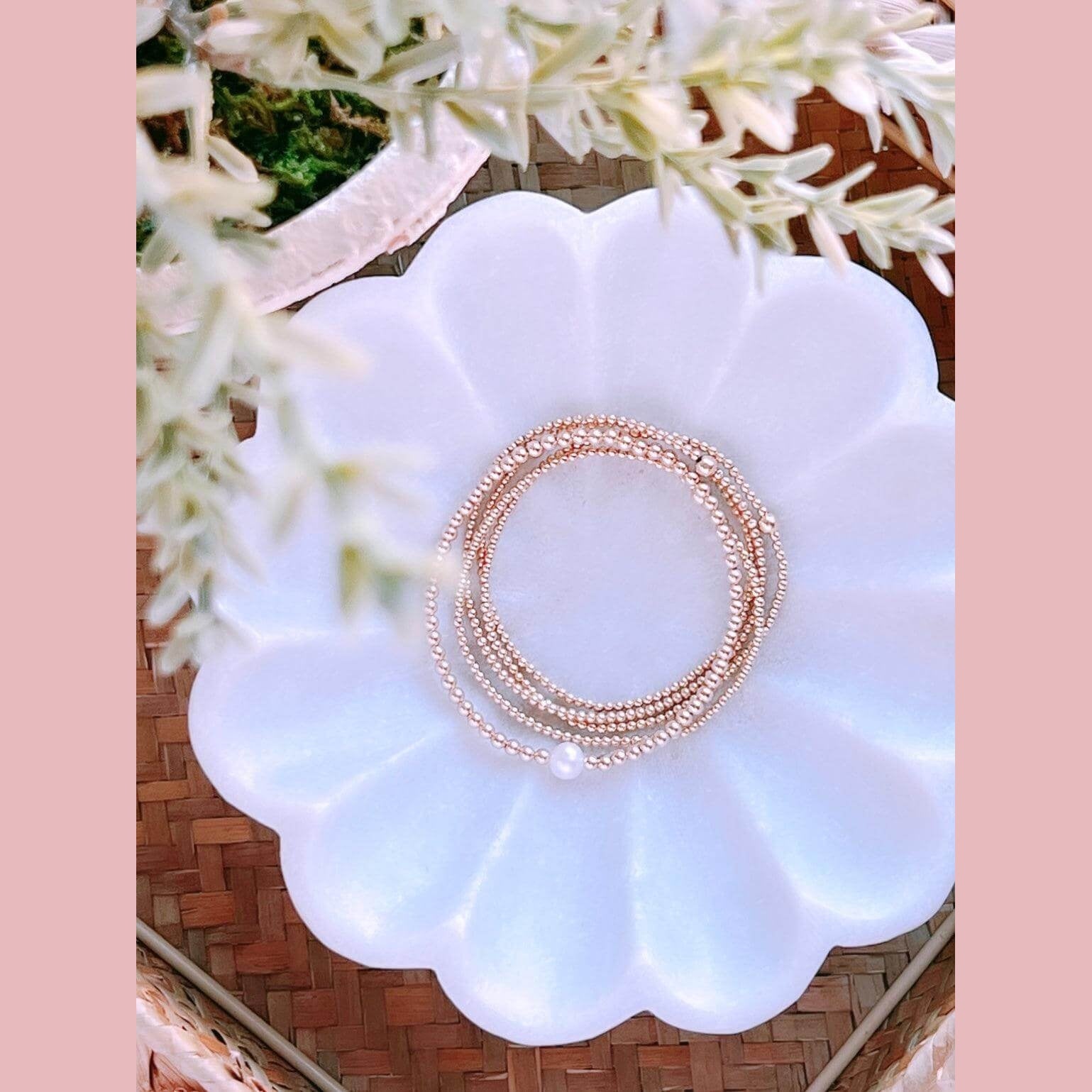 2mm Gold Filled Stack of 4 - The Neon Cactus Studio