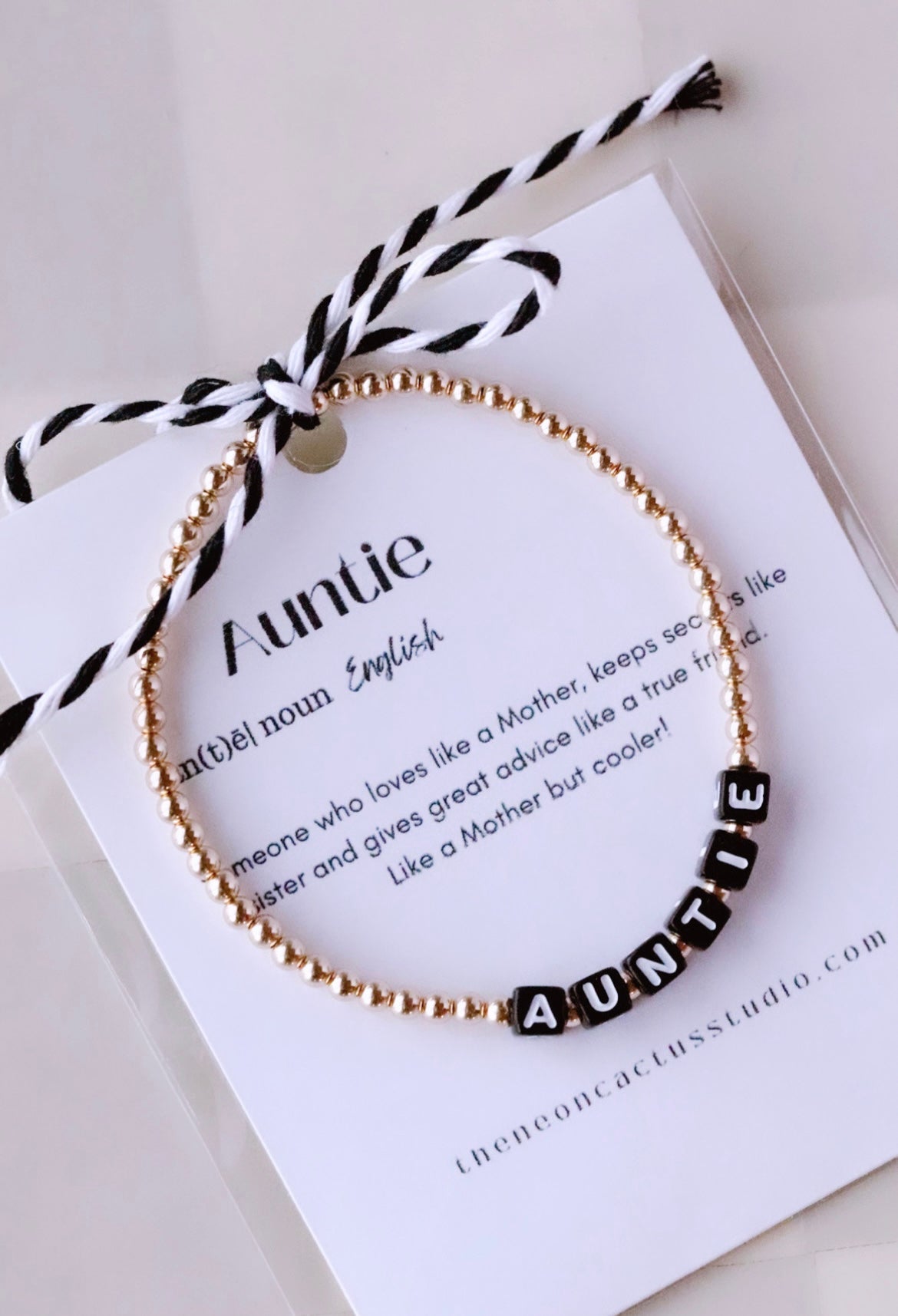 Auntie Wish Bracelet Auntie Bracelet Family Birthday Card Gift Best Auntie  Ever | eBay