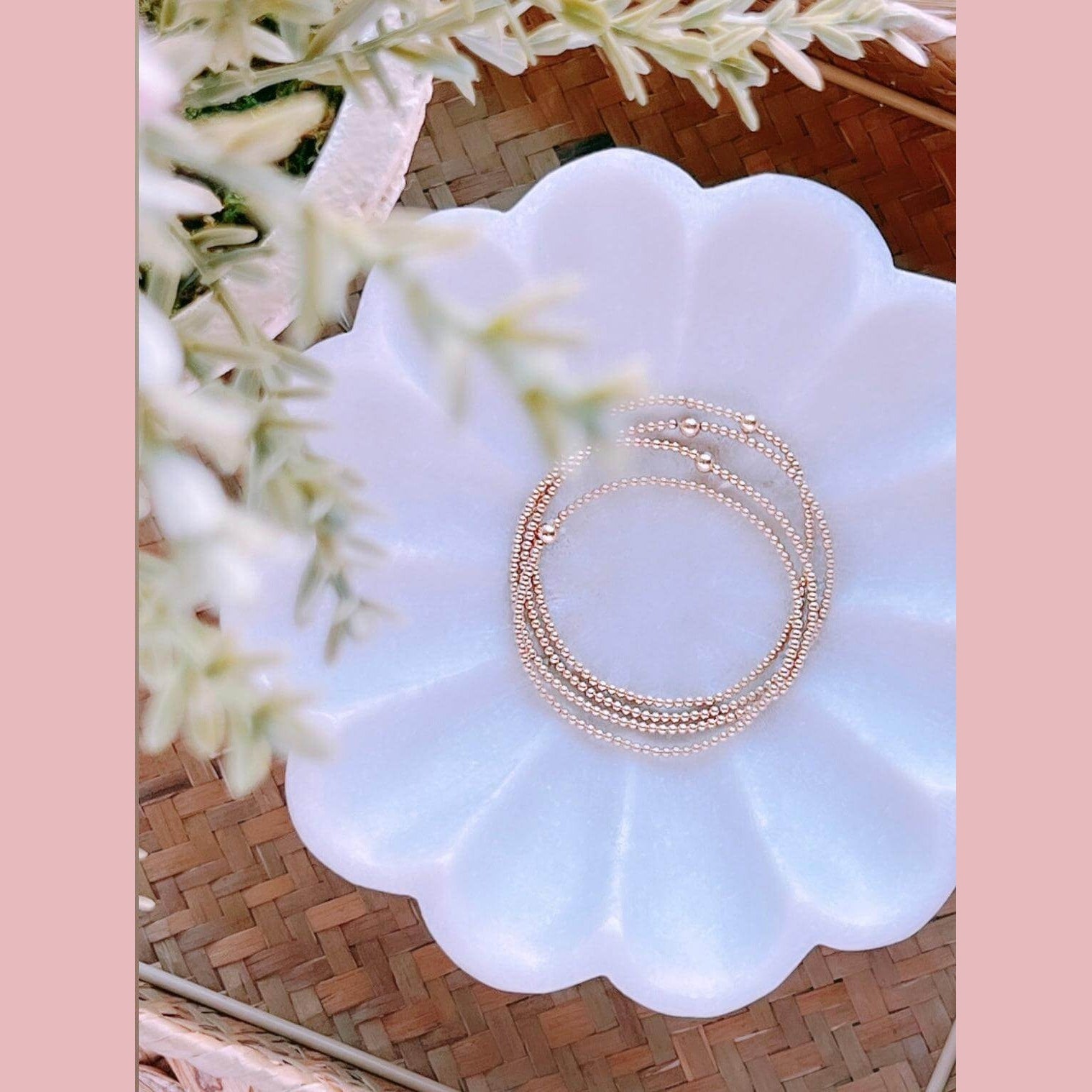 2mm Gold Filled Stack of 4 - The Neon Cactus Studio