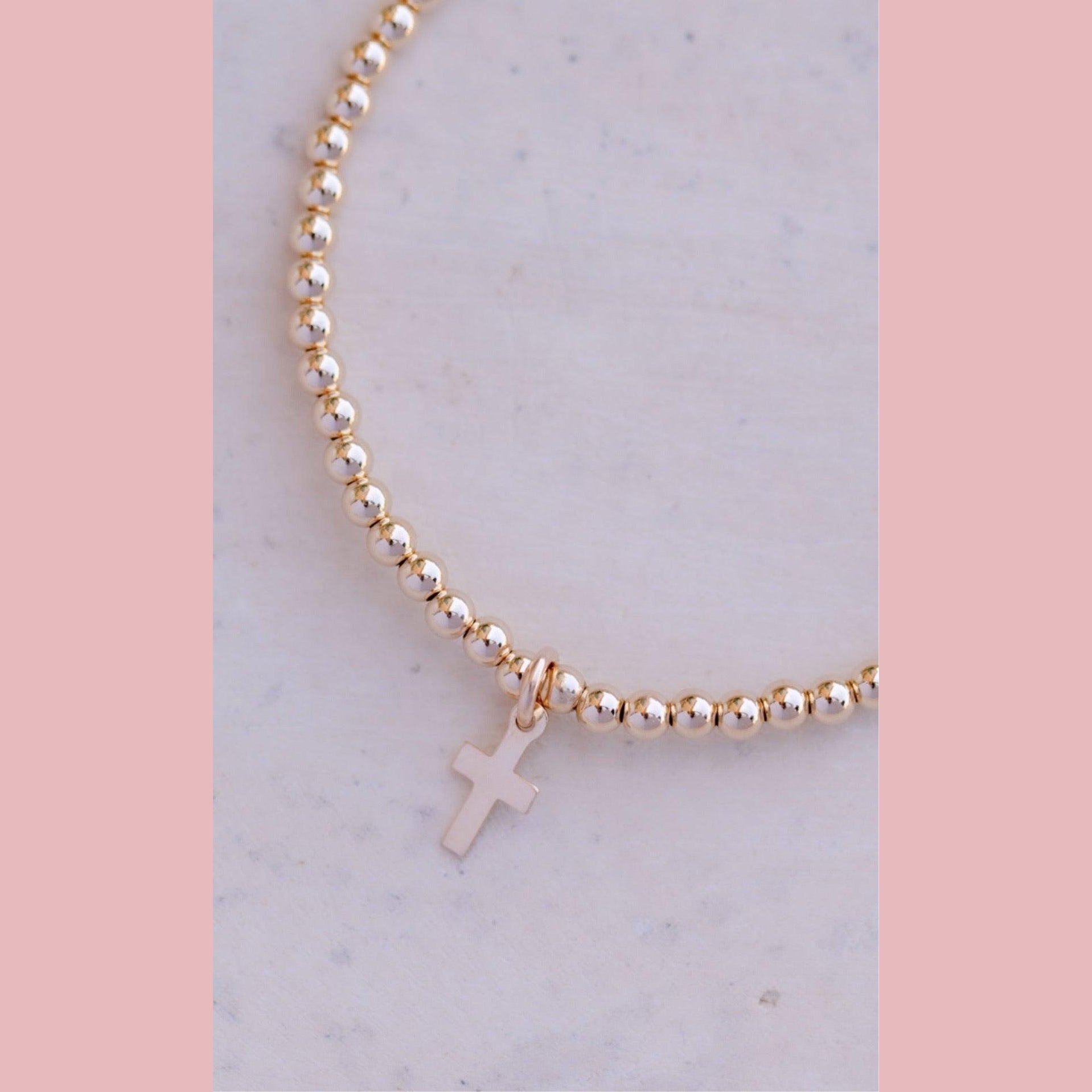 Simple Cross Bracelet - The Neon Cactus Studio