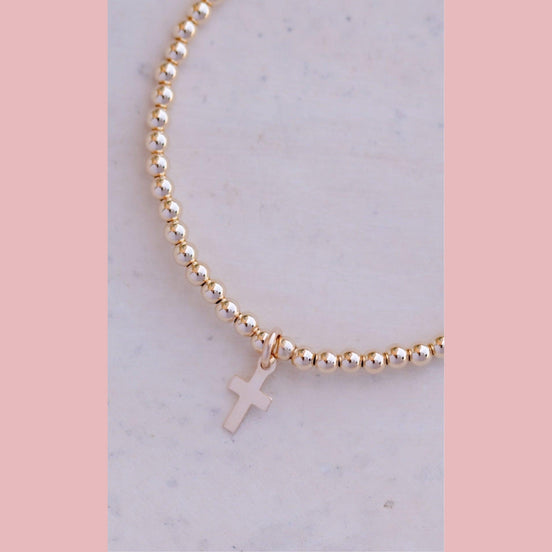 Simple Cross Bracelet - The Neon Cactus Studio