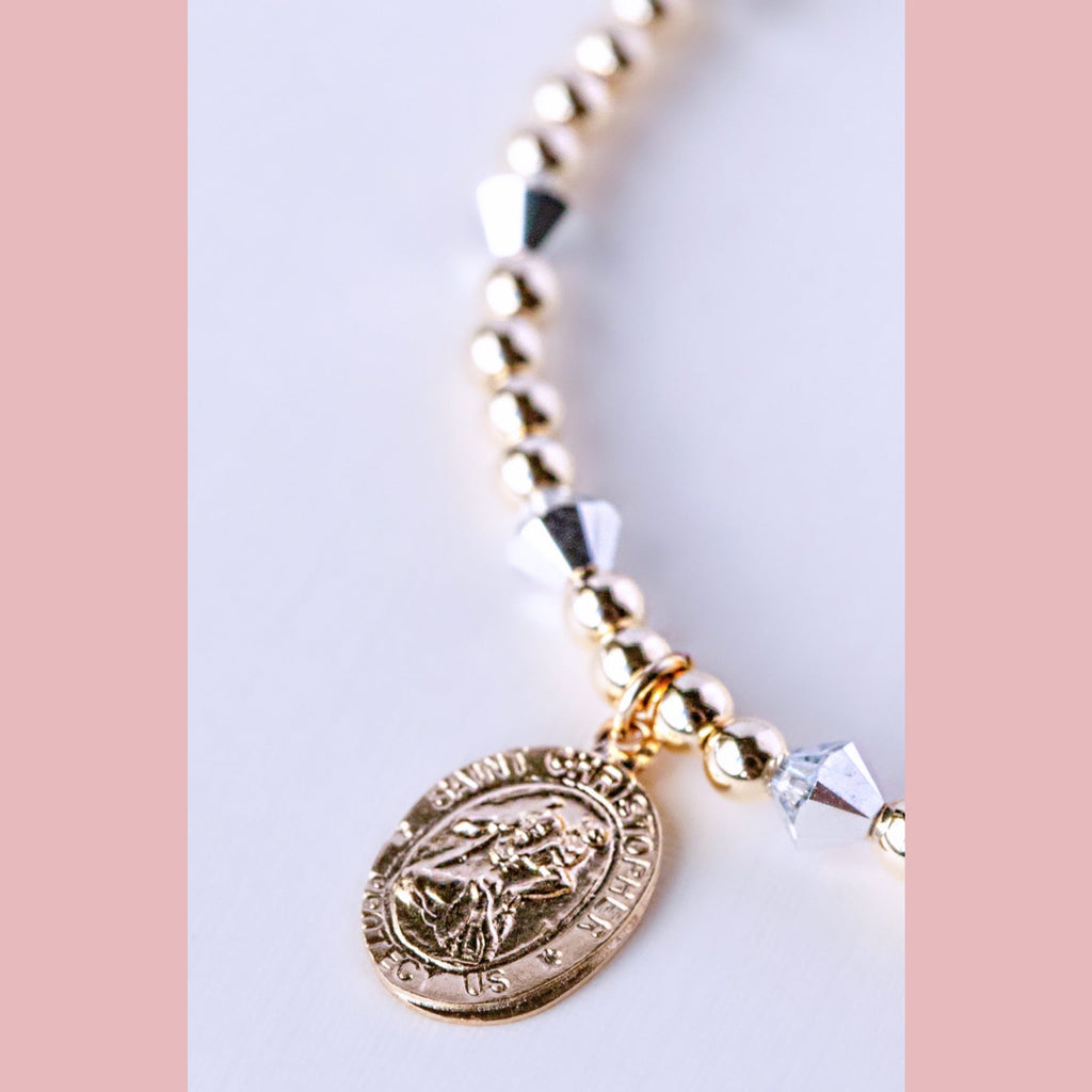 Saint Christopher Bracelet - The Neon Cactus Studio