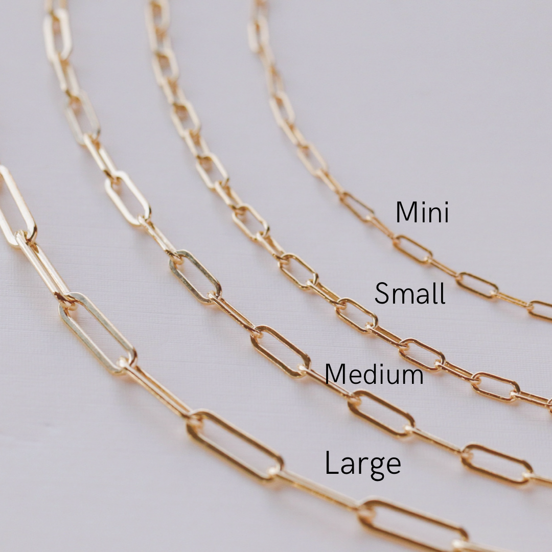 Gold Filled Paperclip Chain Bracelet - The Neon Cactus Studio