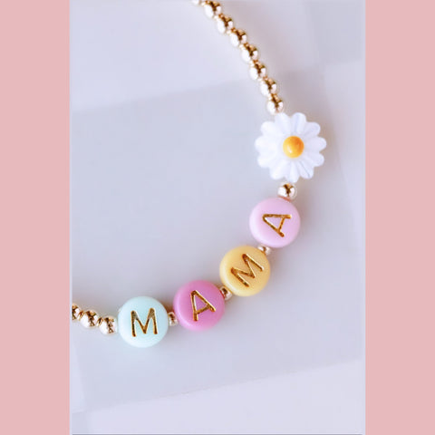 Custom Daisy Personalized Bracelet - The Neon Cactus Studio