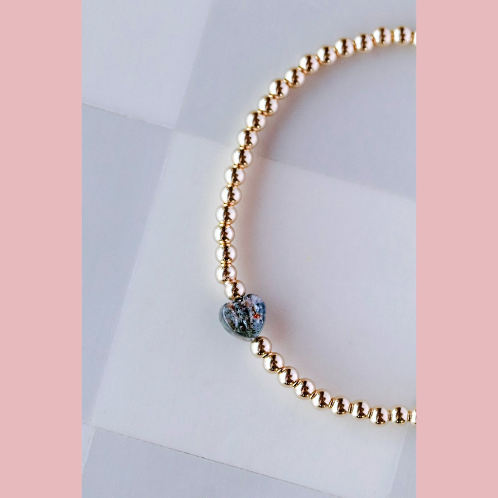 Tourmaline Heart Bracelet - The Neon Cactus Studio