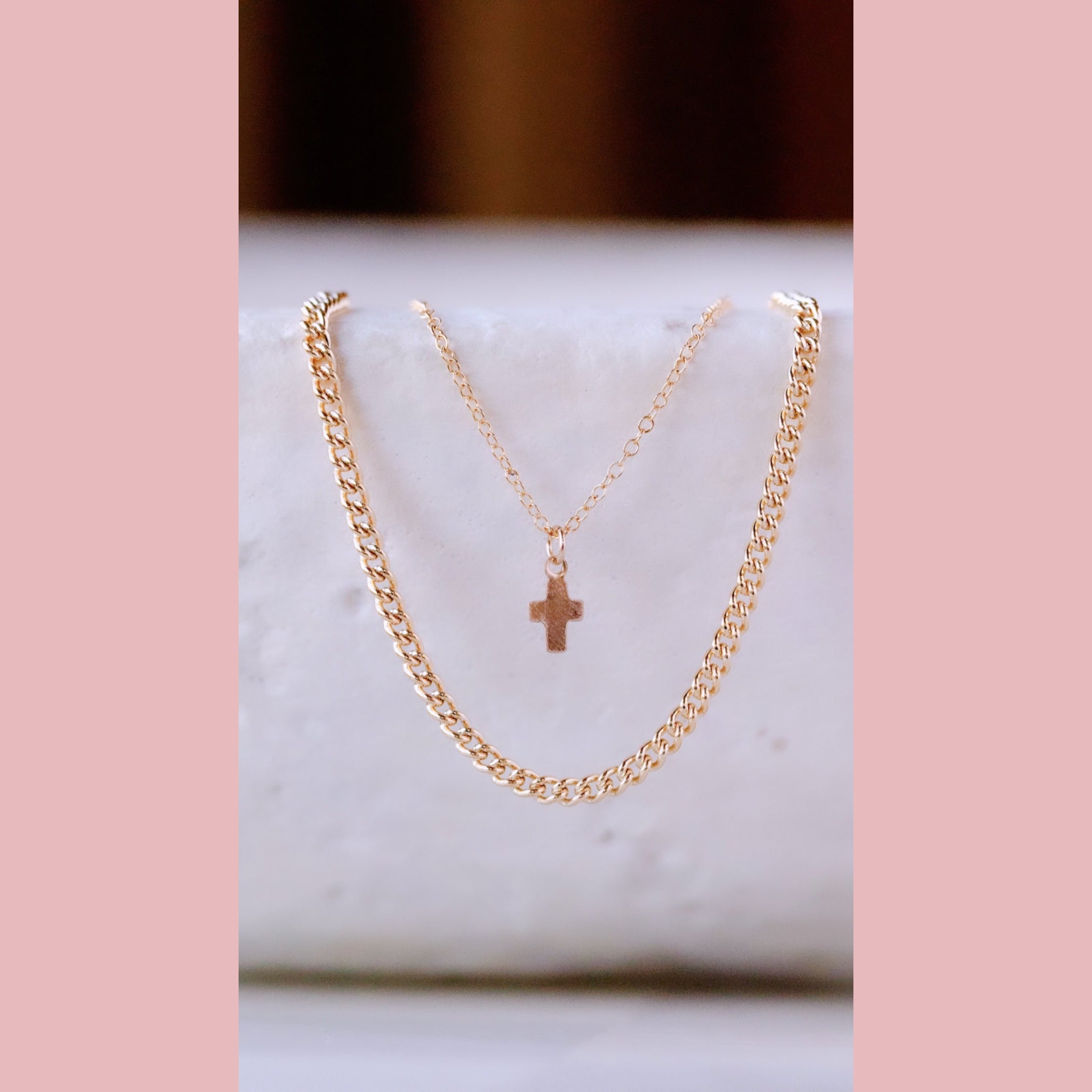 Itty Bitty Cross Necklace - The Neon Cactus Studio