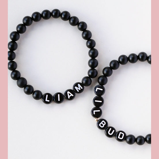 The Black Onyx Boys Bracelet - The Neon Cactus Studio