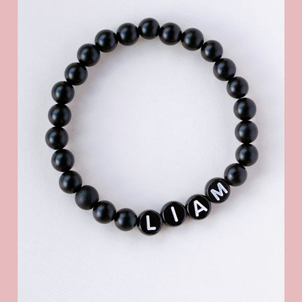 The Black Onyx Boys Bracelet - The Neon Cactus Studio