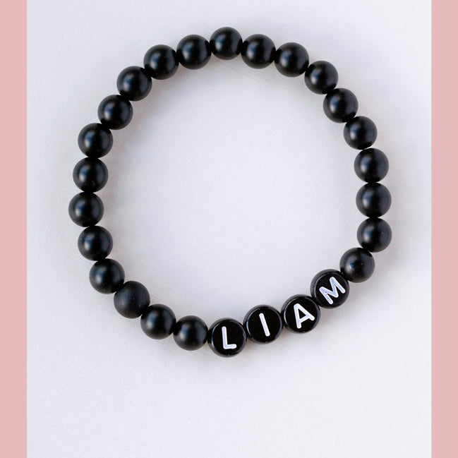 The Black Onyx Boys Bracelet - The Neon Cactus Studio