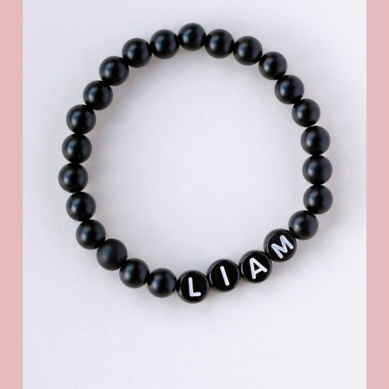The Black Onyx Boys Bracelet - The Neon Cactus Studio